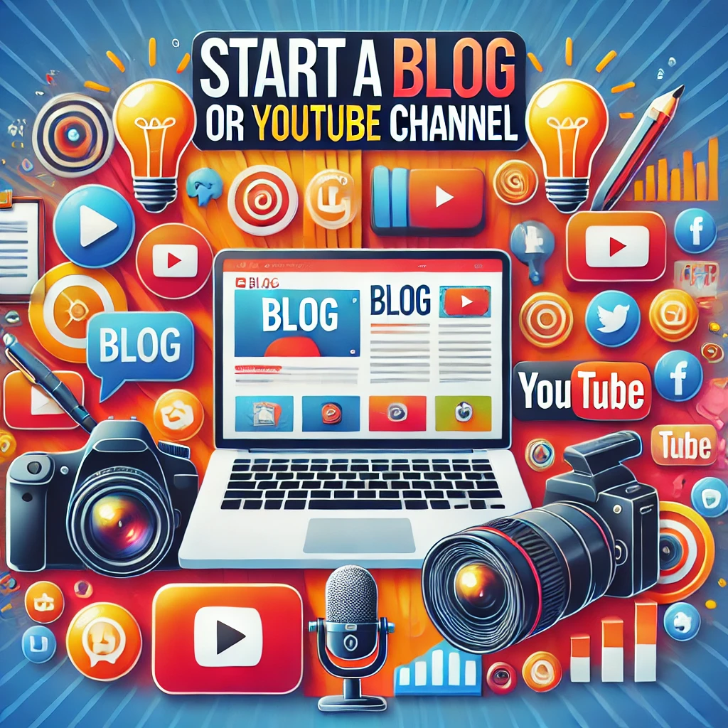 Start a Blog or YouTube Channel